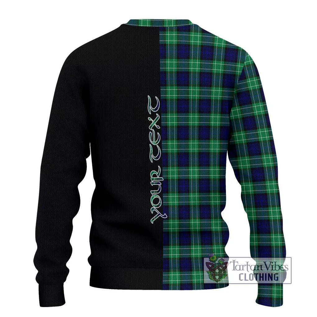 Abercrombie Tartan Ugly Sweater with Family Crest and Half Of Me Style