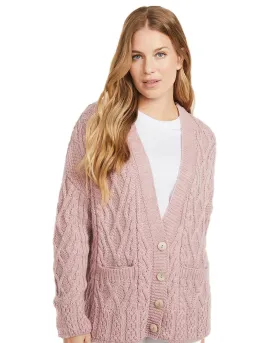 Aran Valentia Trellis Womens Cardigan