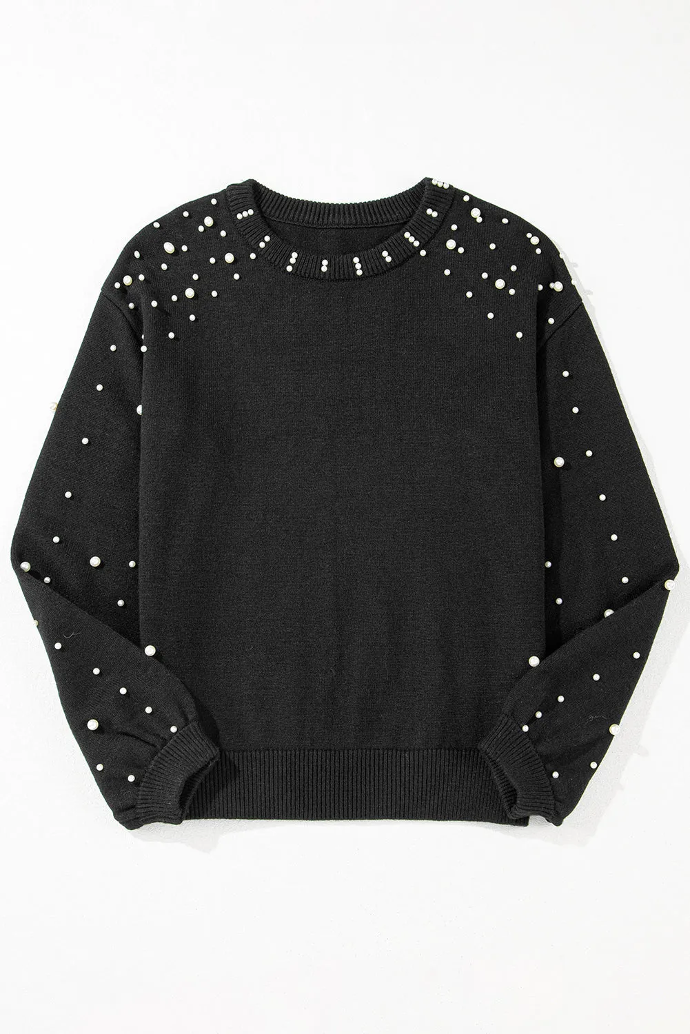 Black Pearled Sweater