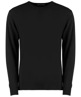 Black - Regular fit Arundel crew neck sweater