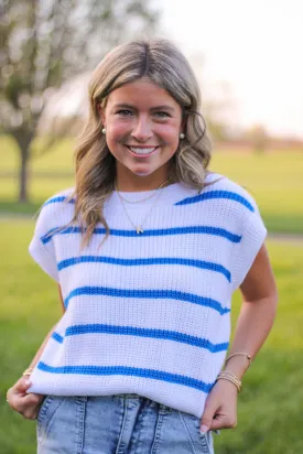 Blue & White Stripe Sweater