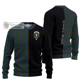 Buchanan Hunting Tartan Ugly Sweater with Family Crest and Half Of Me Style