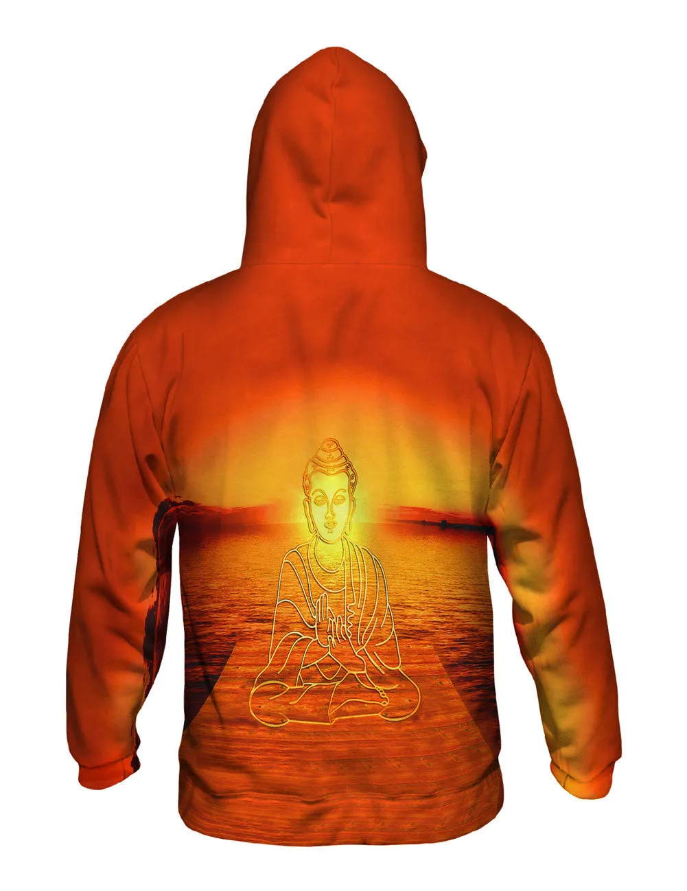 Buddha Deity Sunset Glow