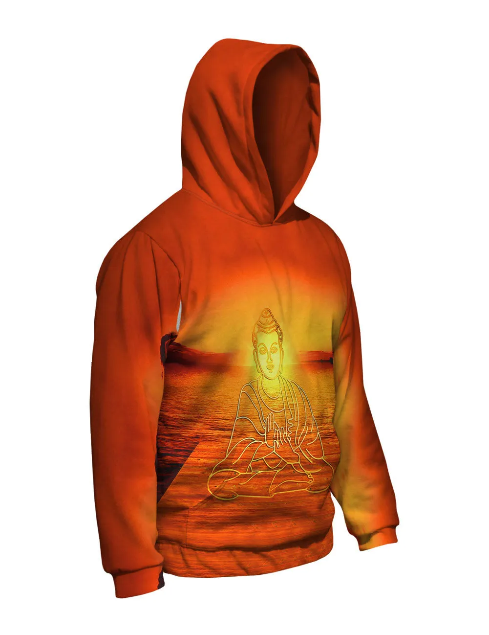 Buddha Deity Sunset Glow