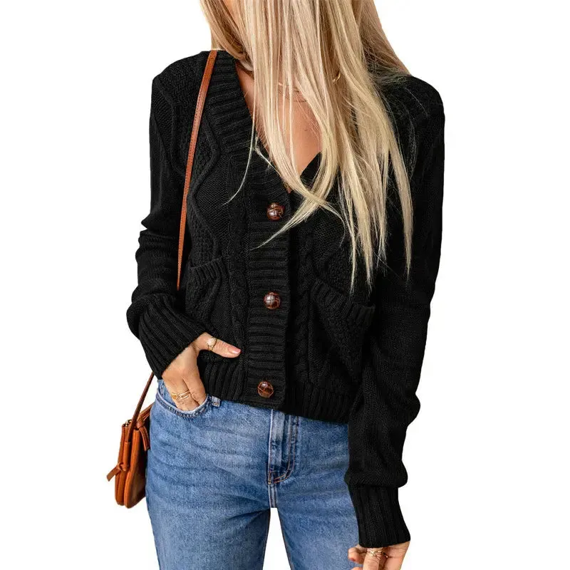 Button-Up Pocket Cardigan