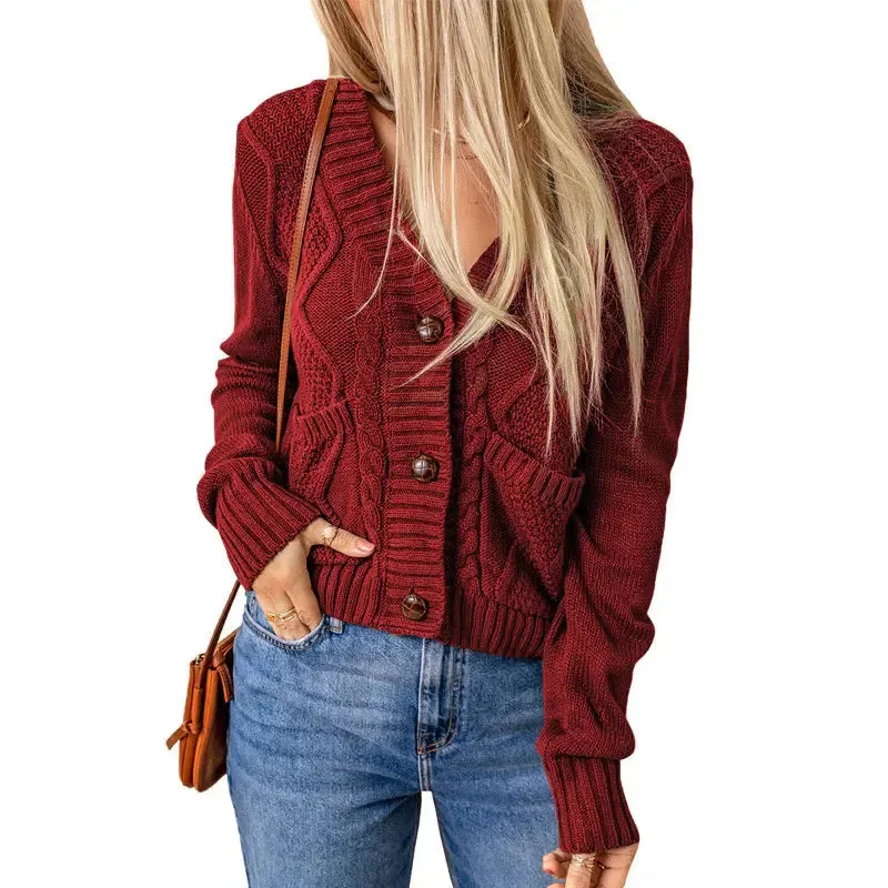 Button-Up Pocket Cardigan