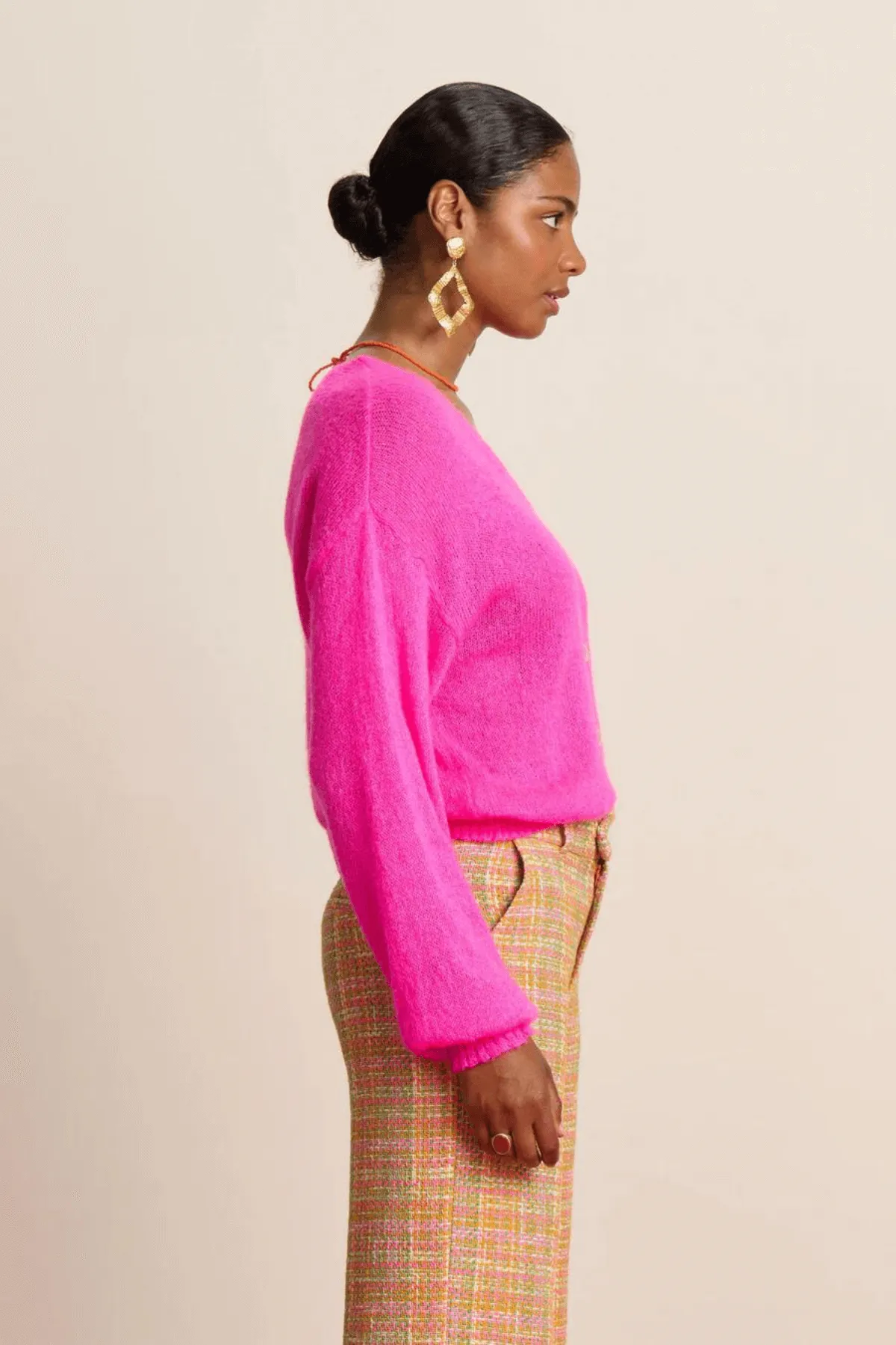 CARDIGAN NEON PINK