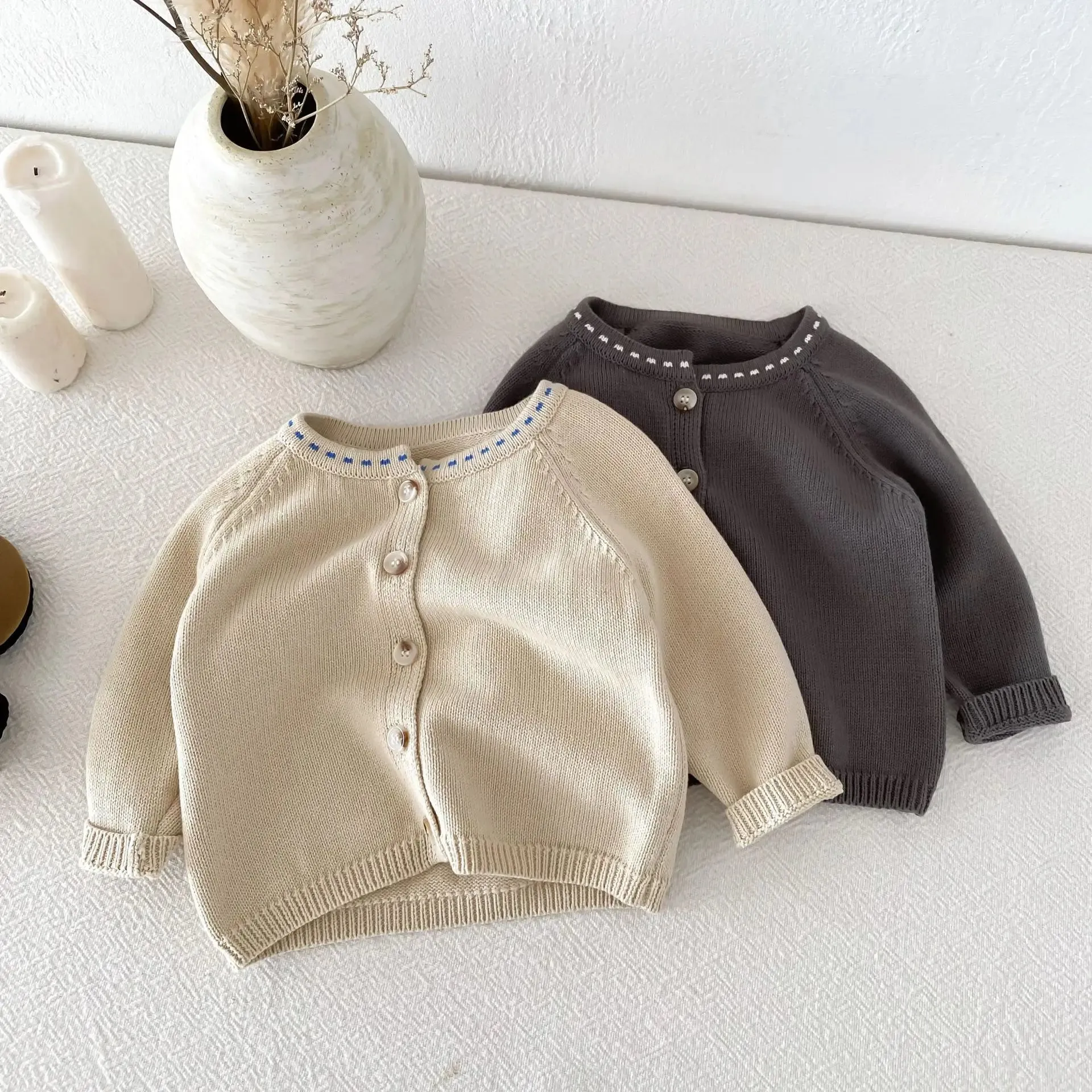 Children's Button-Down Solid Cardigan