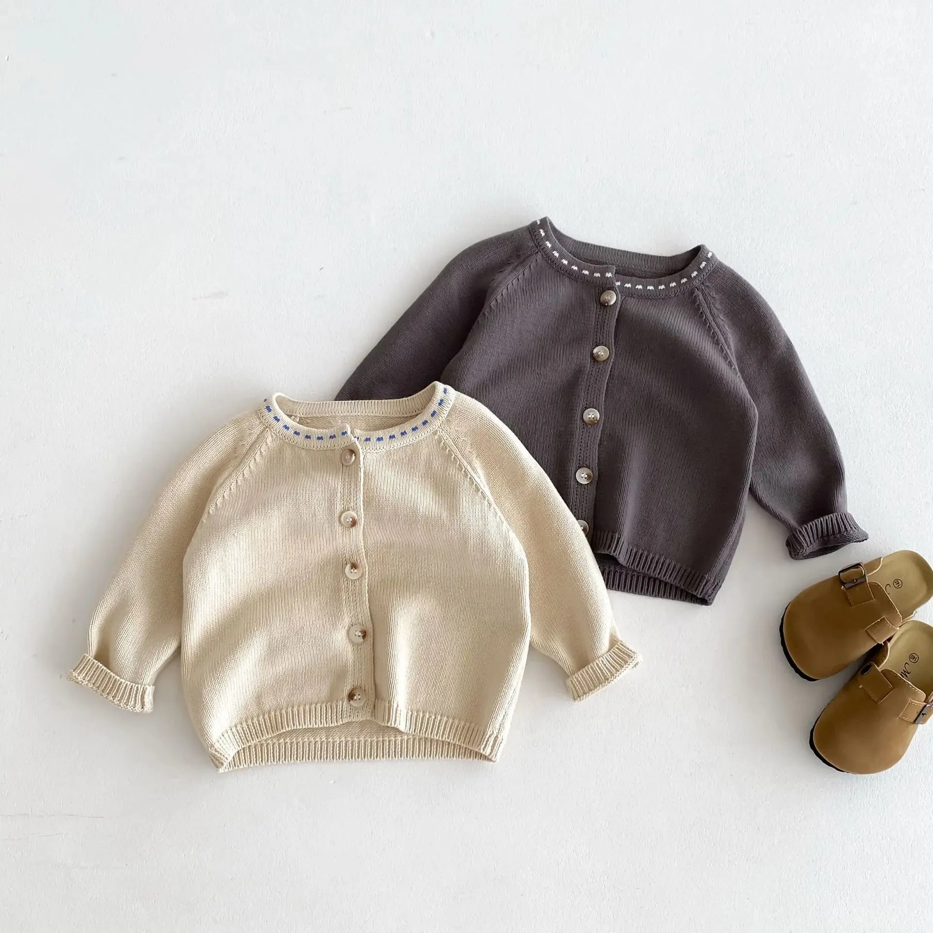 Children's Button-Down Solid Cardigan