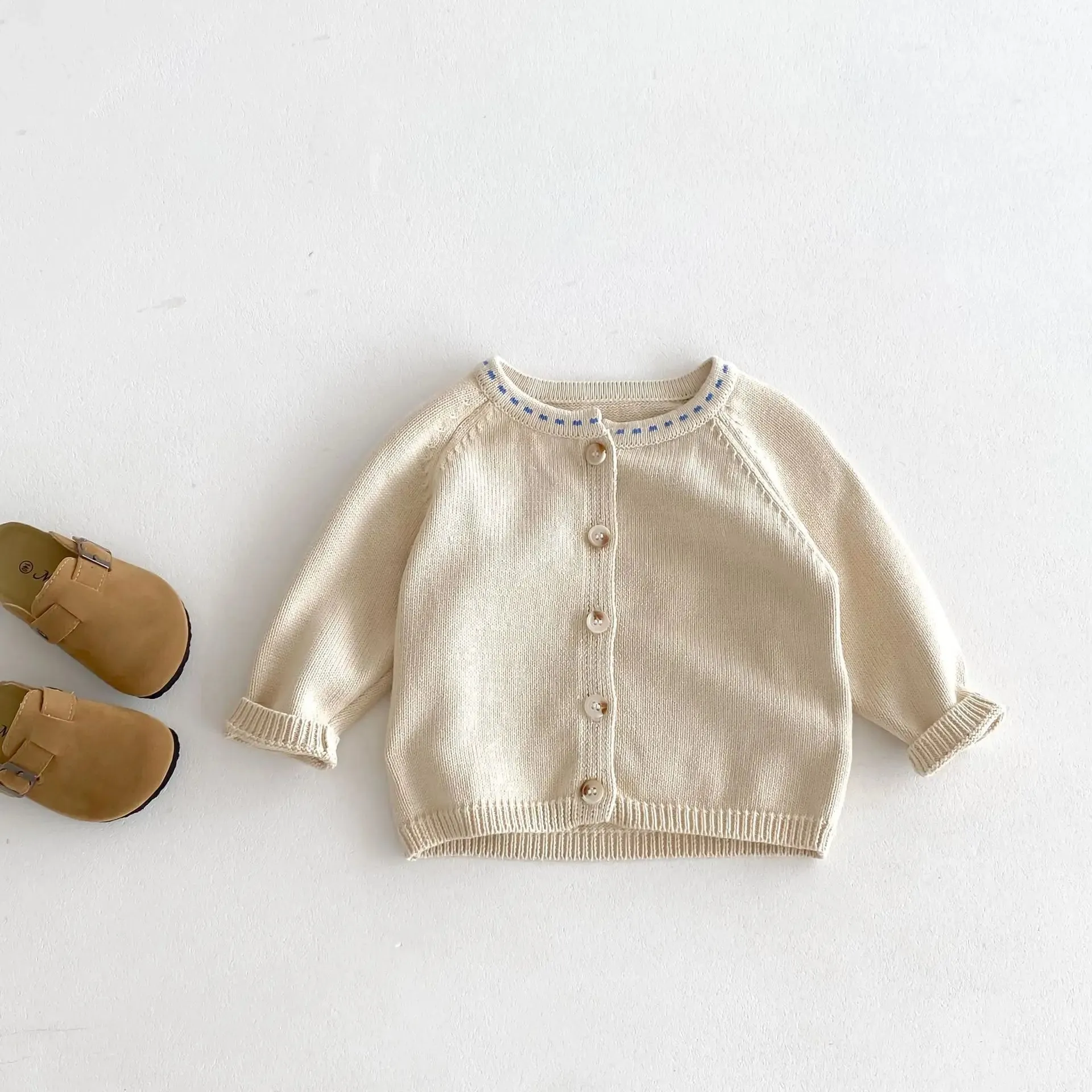 Children's Button-Down Solid Cardigan