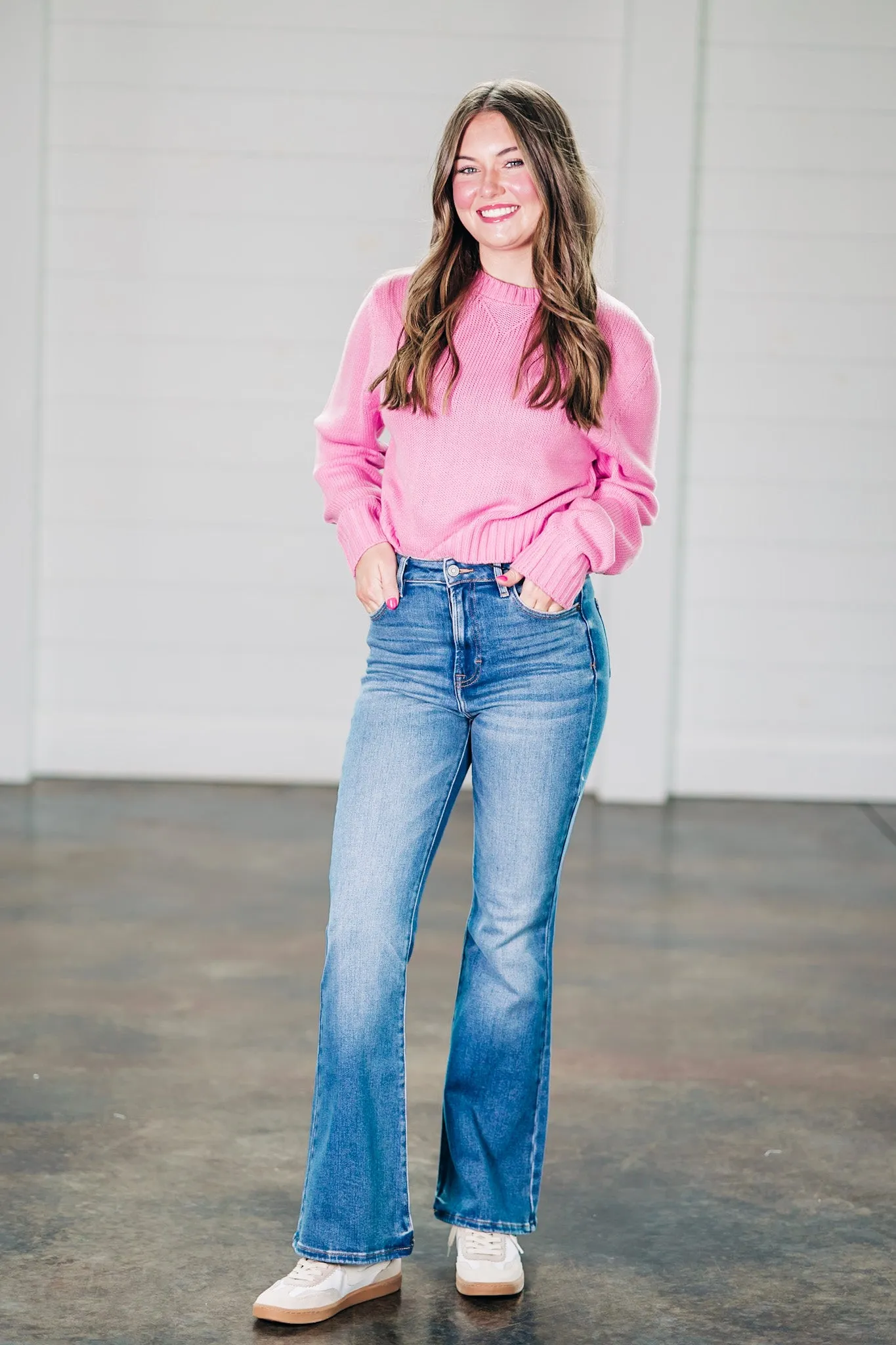 Comfortable Charm Pink Sweater