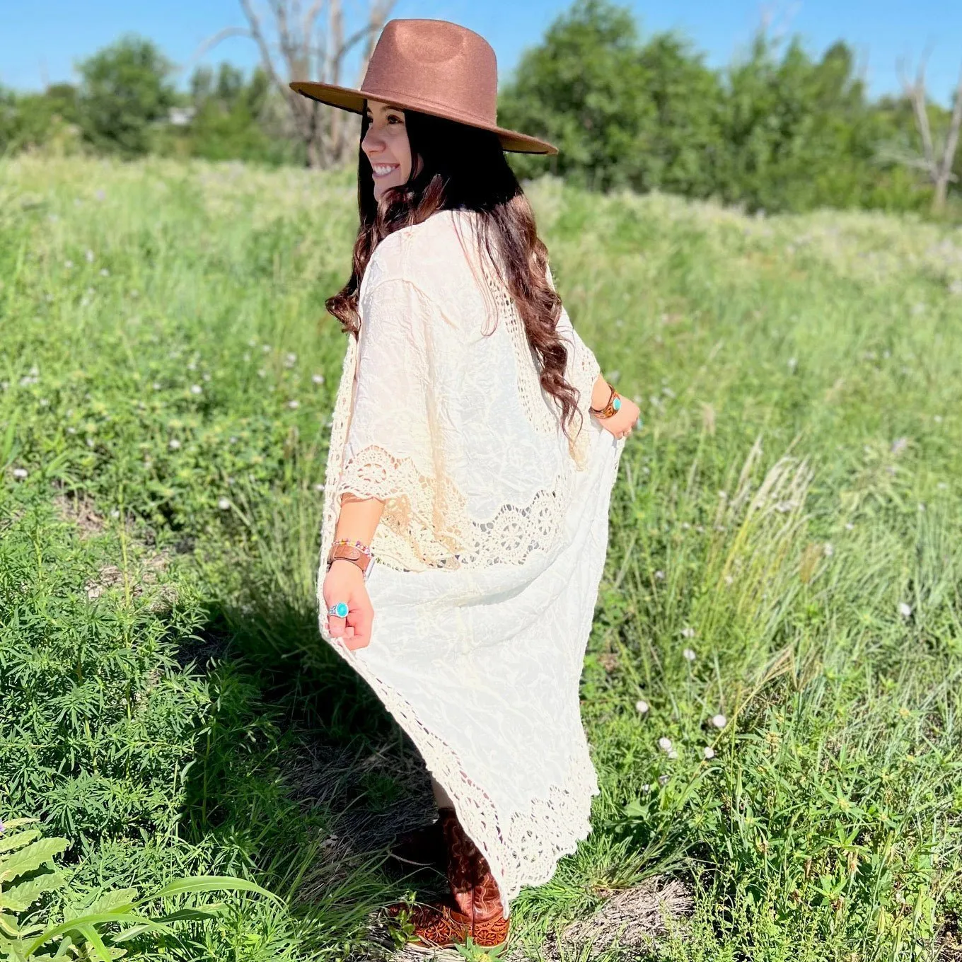 Cream Bohemian Goddess Kimono*