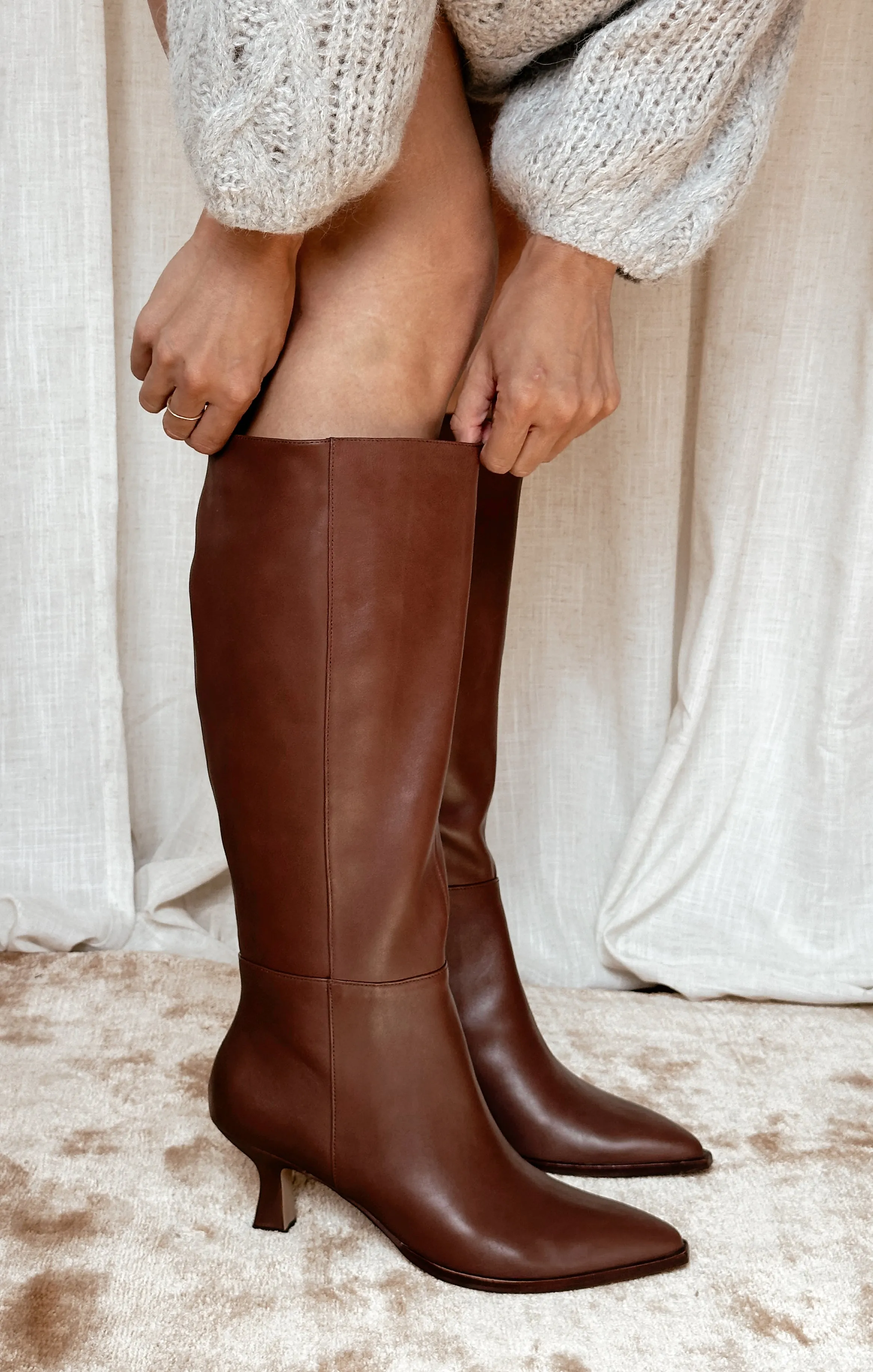 Dolce Vita Auggie Wide Calf Boot ~ Chocolate