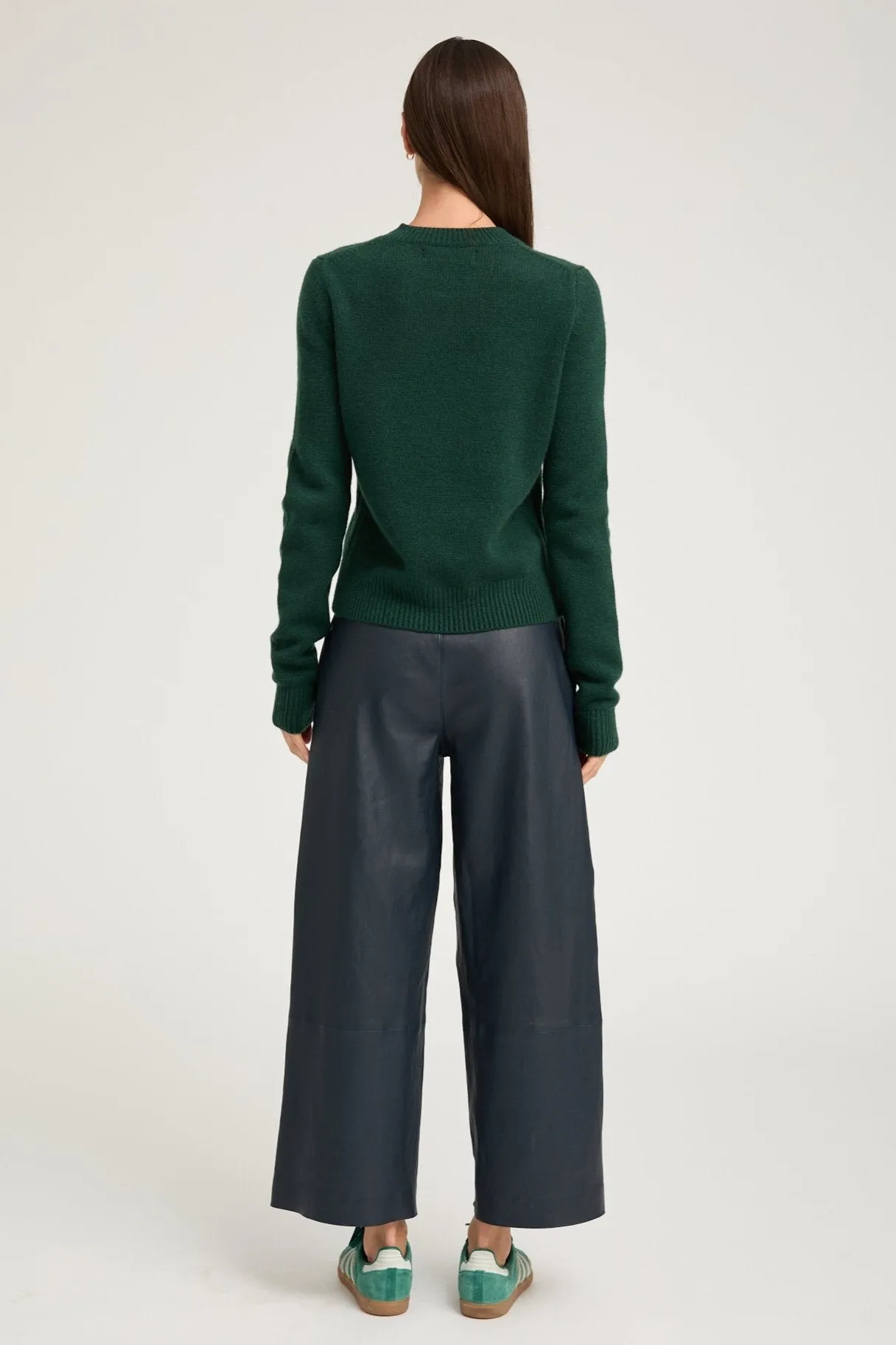 Emerald Cashmere Crewneck Sweater