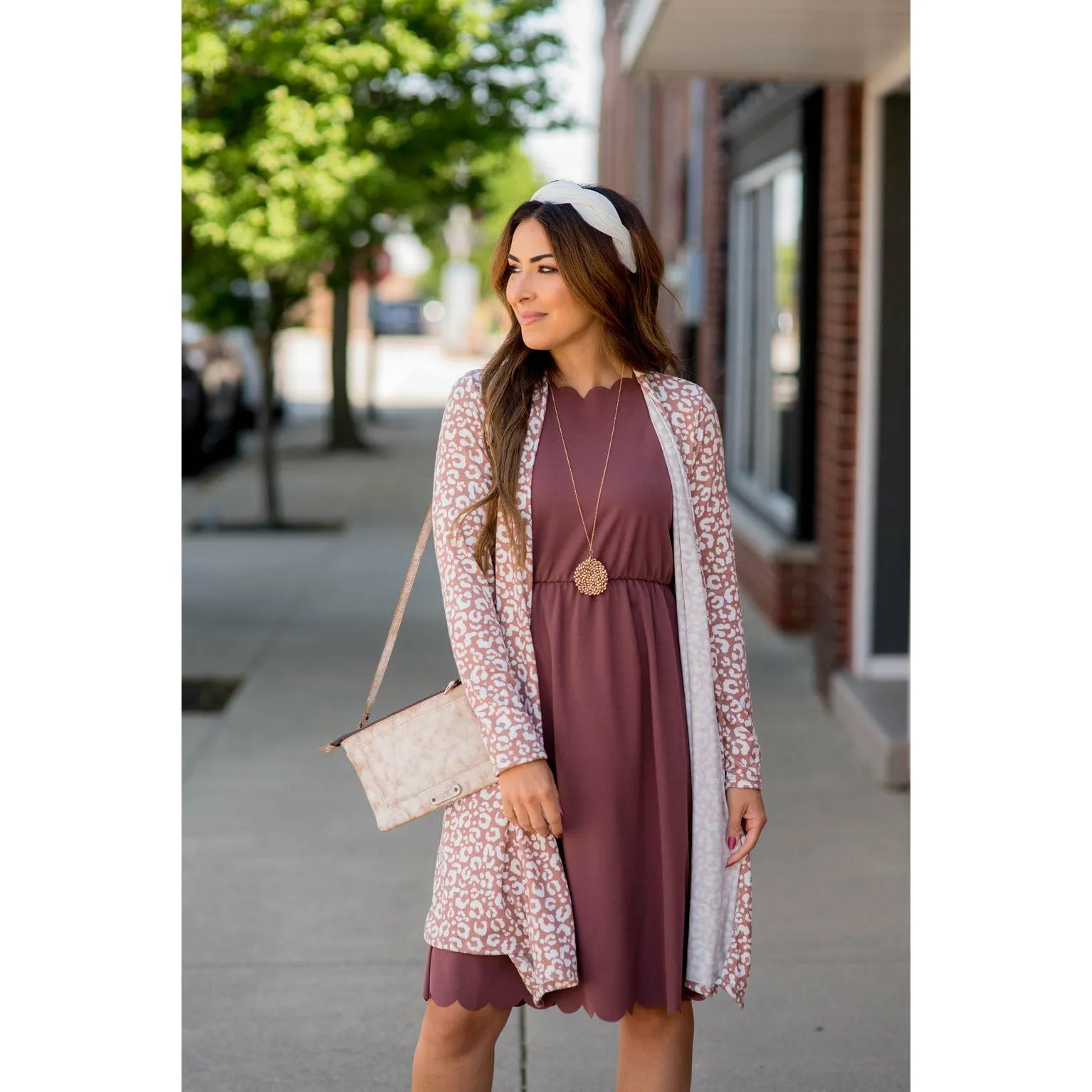 Flowy Lightweight Leopard Print Cardigan