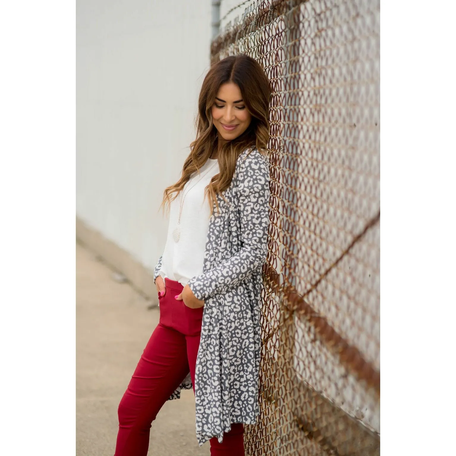 Flowy Lightweight Leopard Print Cardigan