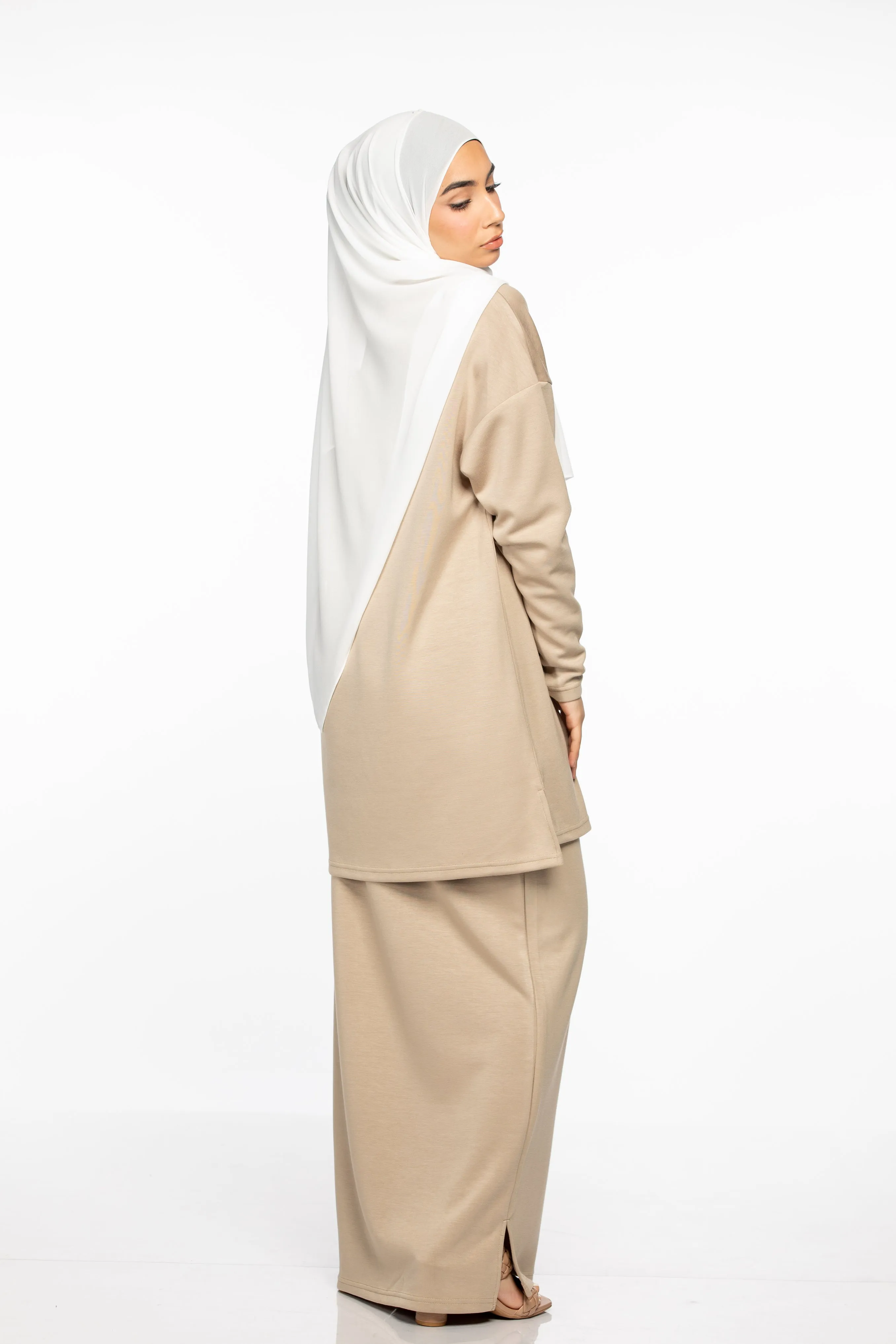 Inaya Sweater/Skirt Set - Sand