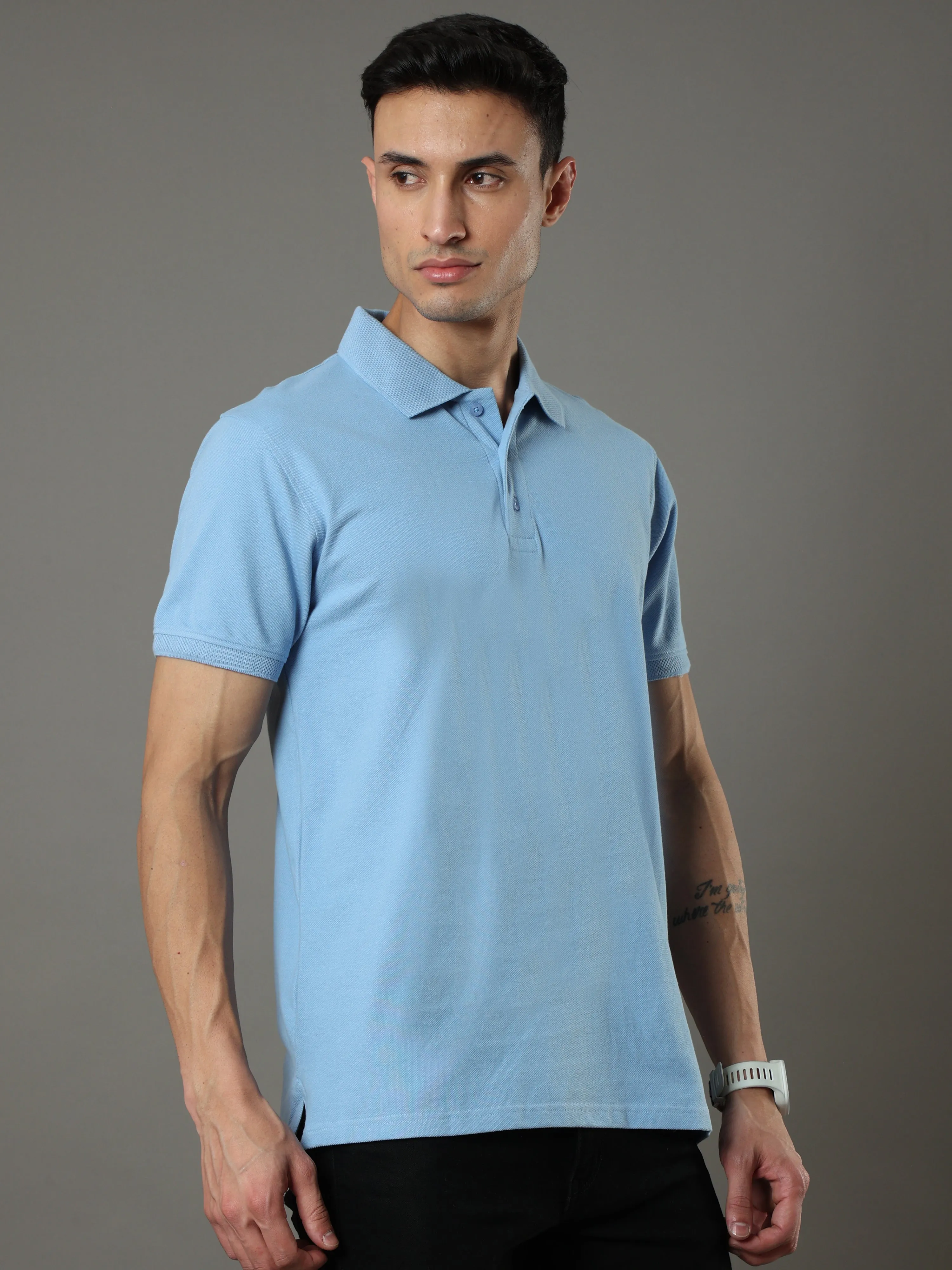 Indian Blue Polo Shirt