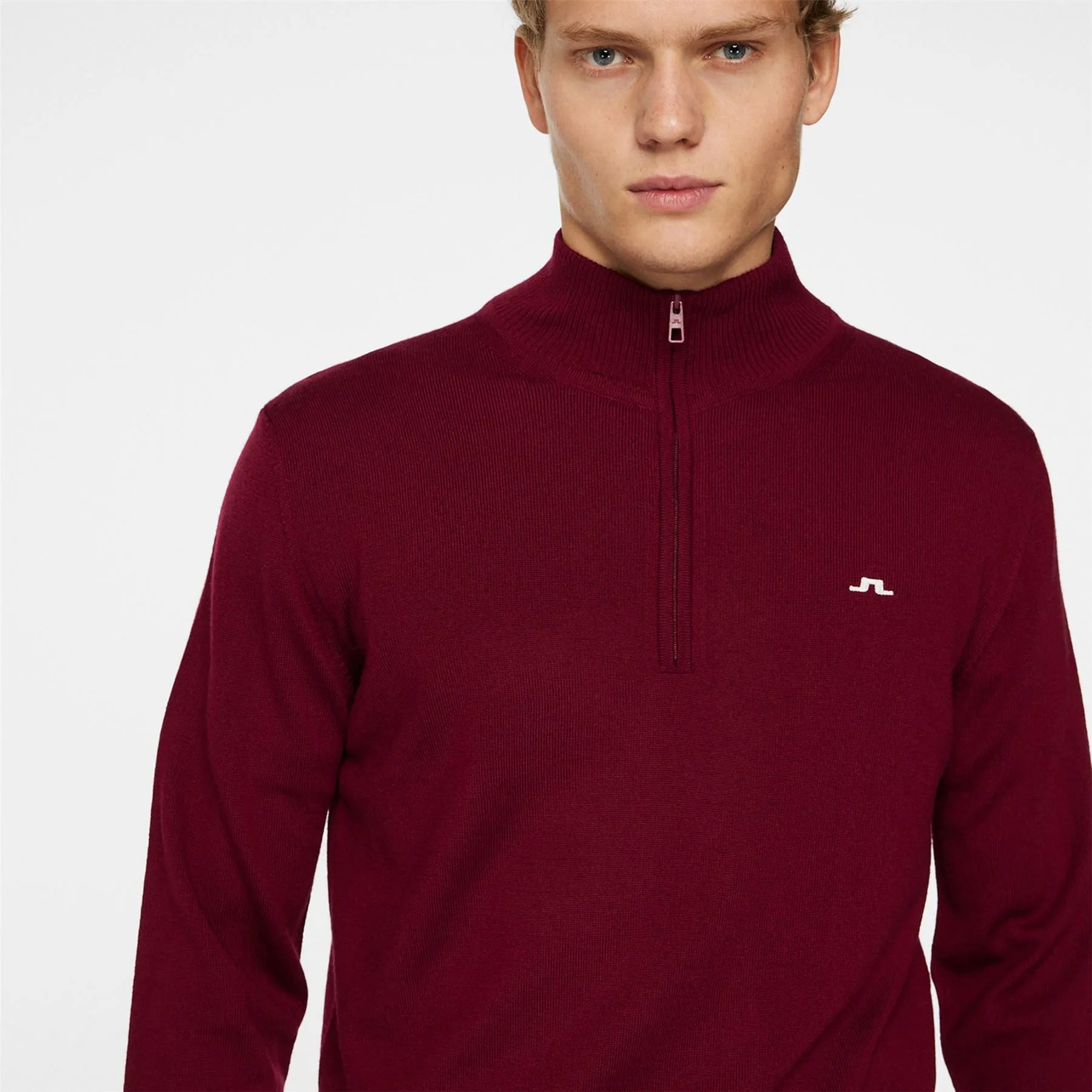 Kian Zipped Sweater Cabernet - AW24