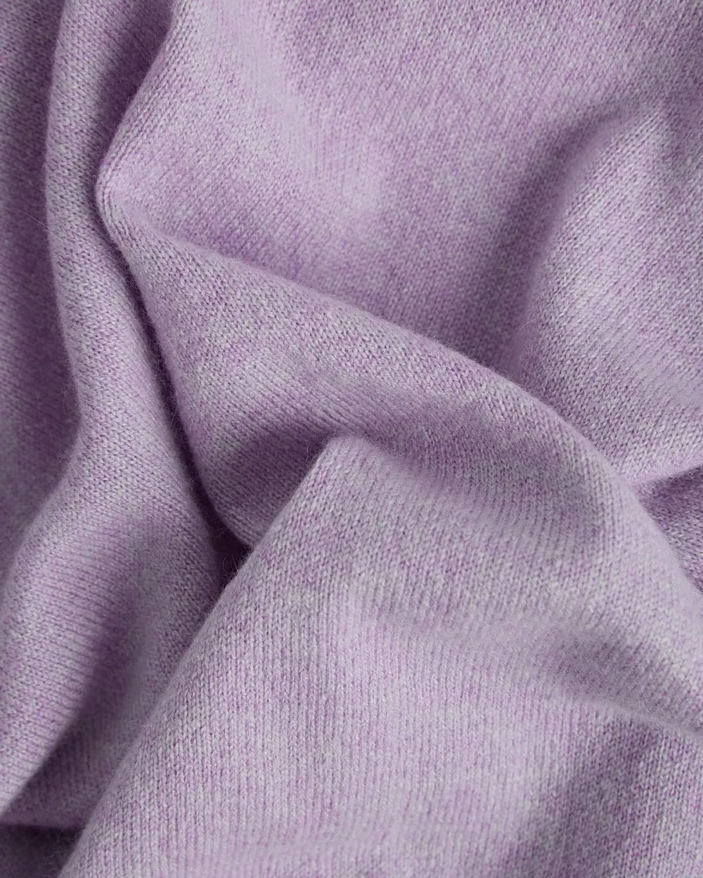 Lavender V-Neck Cashmere Sweater