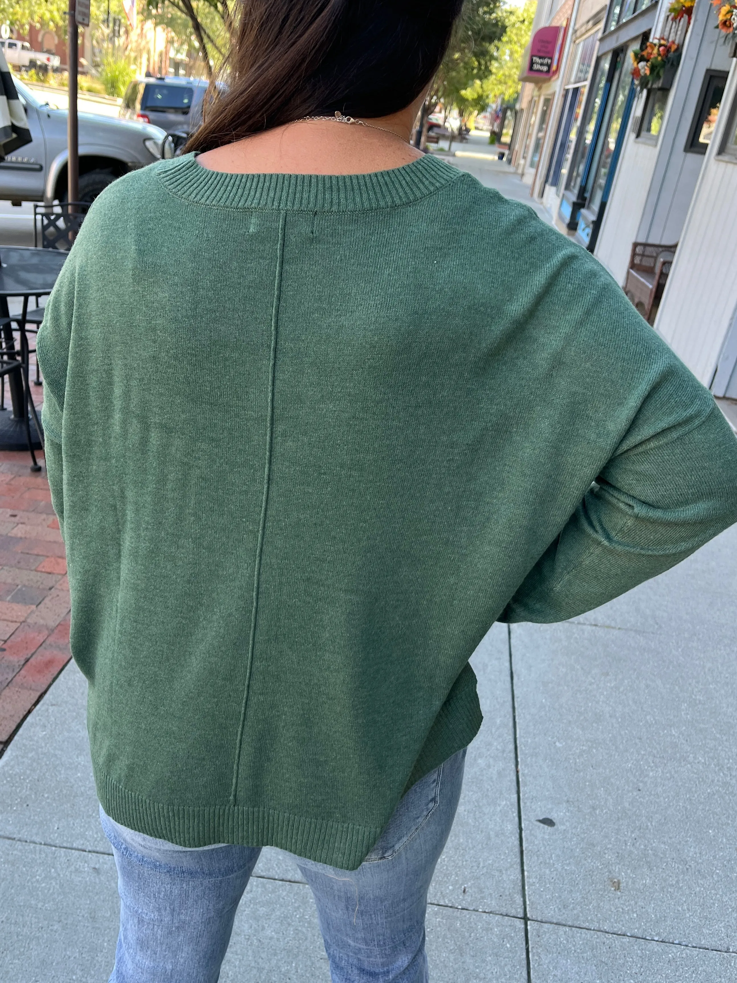 Lightweight Center Seam Sweater