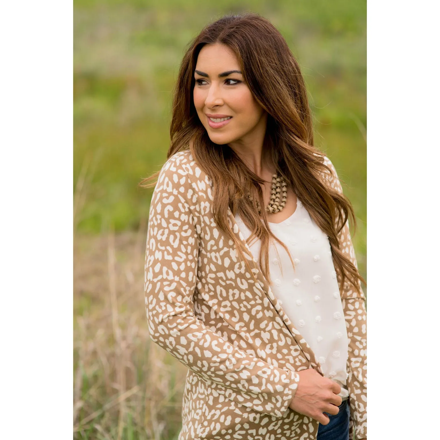 Lightweight Leopard Print Cardigan