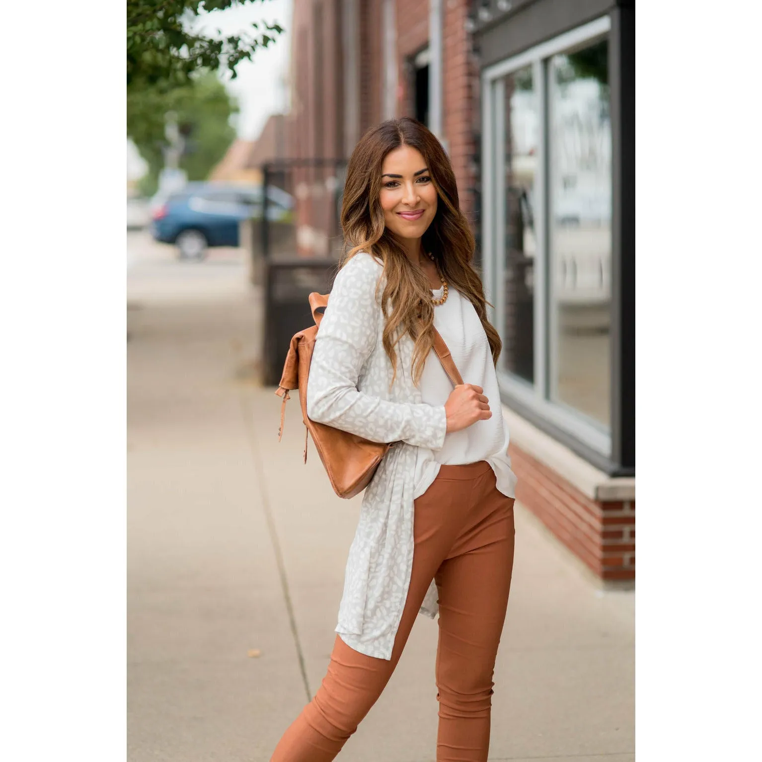 Lightweight Leopard Print Cardigan