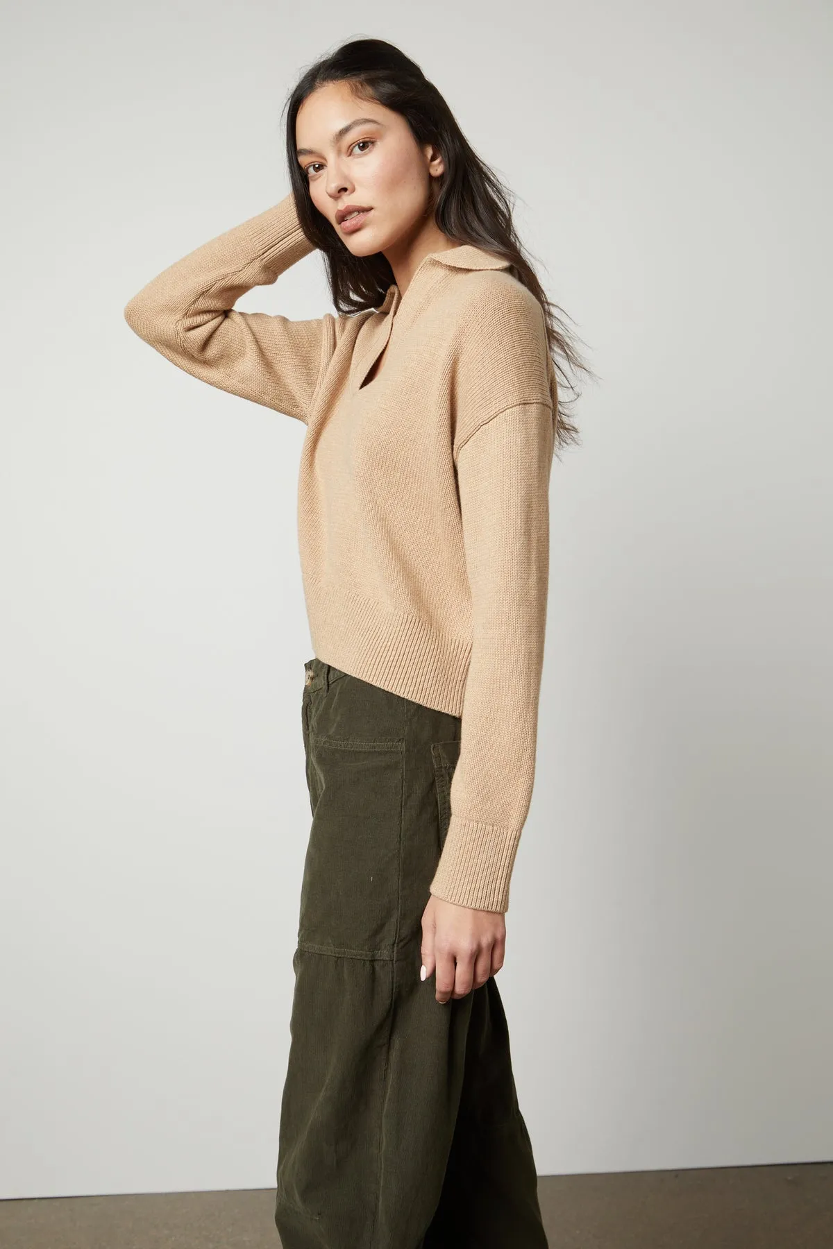 LUCIE POLO SWEATER