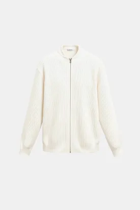 Luxurious Solid Knitted Crew Neck Cardigan