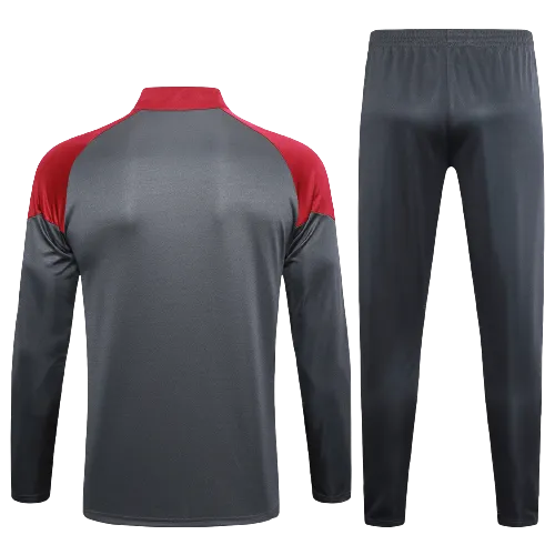 Manchester City Soccer Tracksuit Grey/Red 2023/24