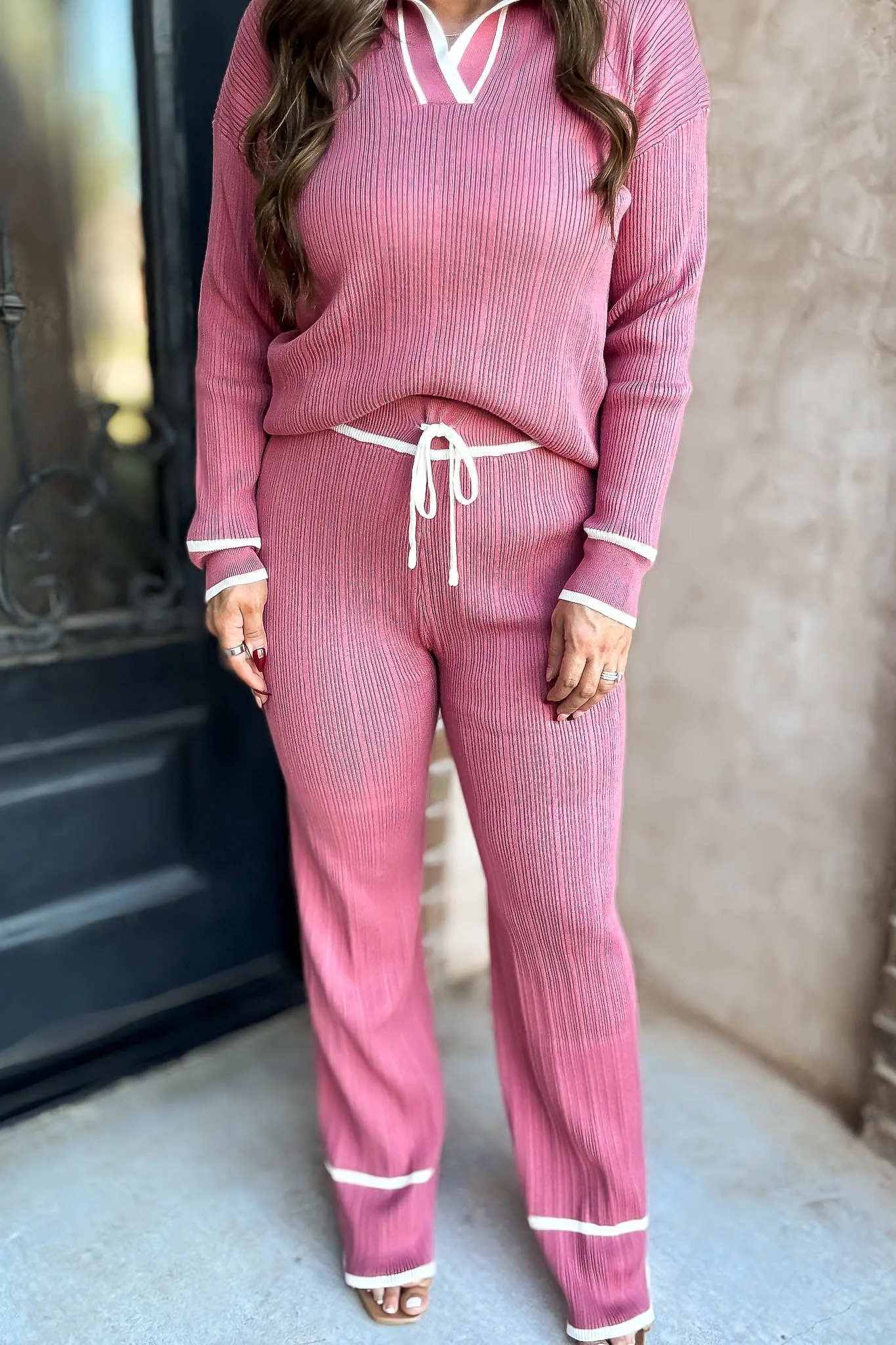 Mauve Sweater Pants