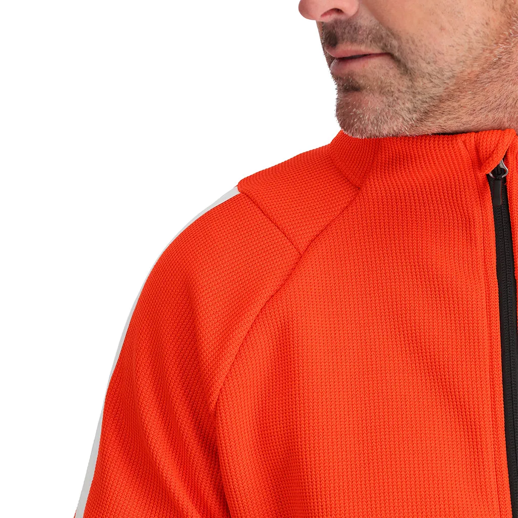 Mens Wengen Bandit Full Zip - Twisted Orange