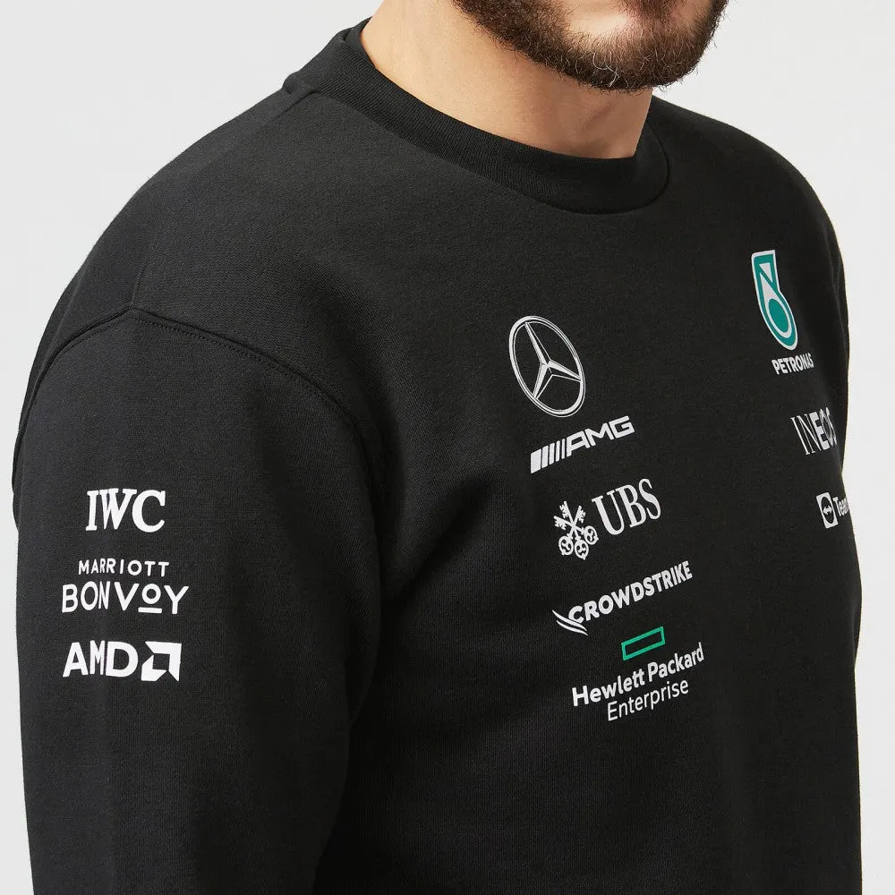 Mercedes Sweater, Crew, Black, 2022