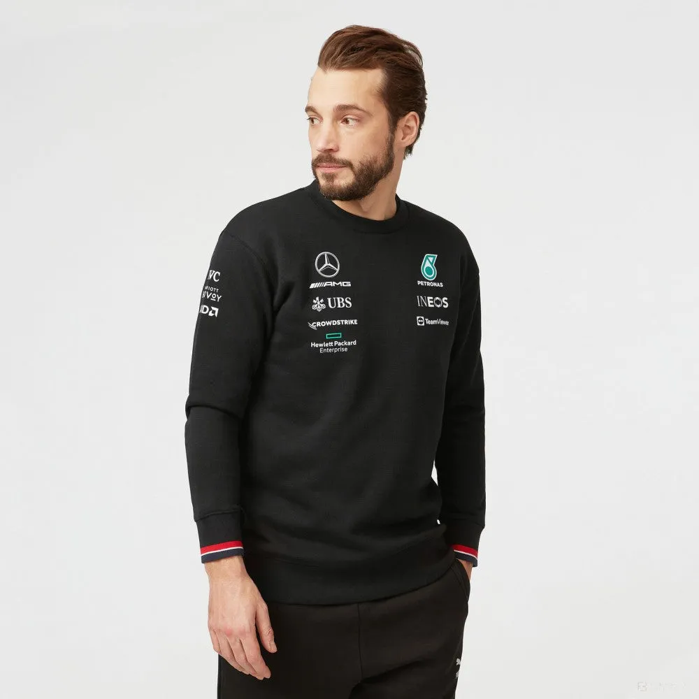 Mercedes Sweater, Crew, Black, 2022