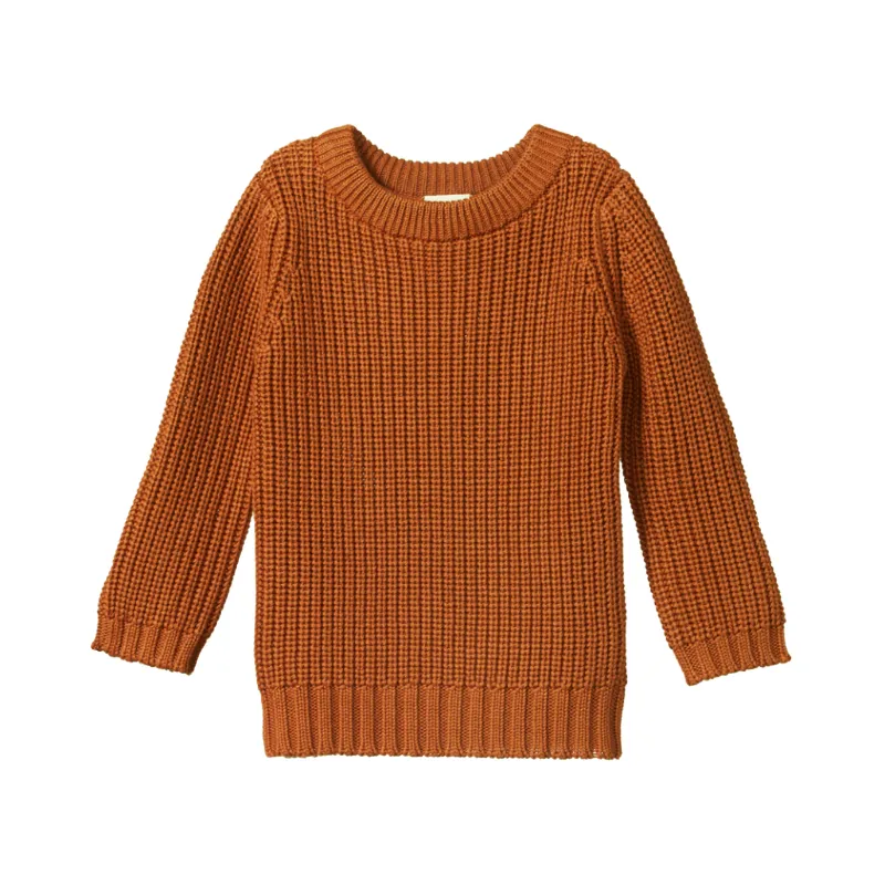 Nature Baby Billy Jumper - Tawny Chunky Knit