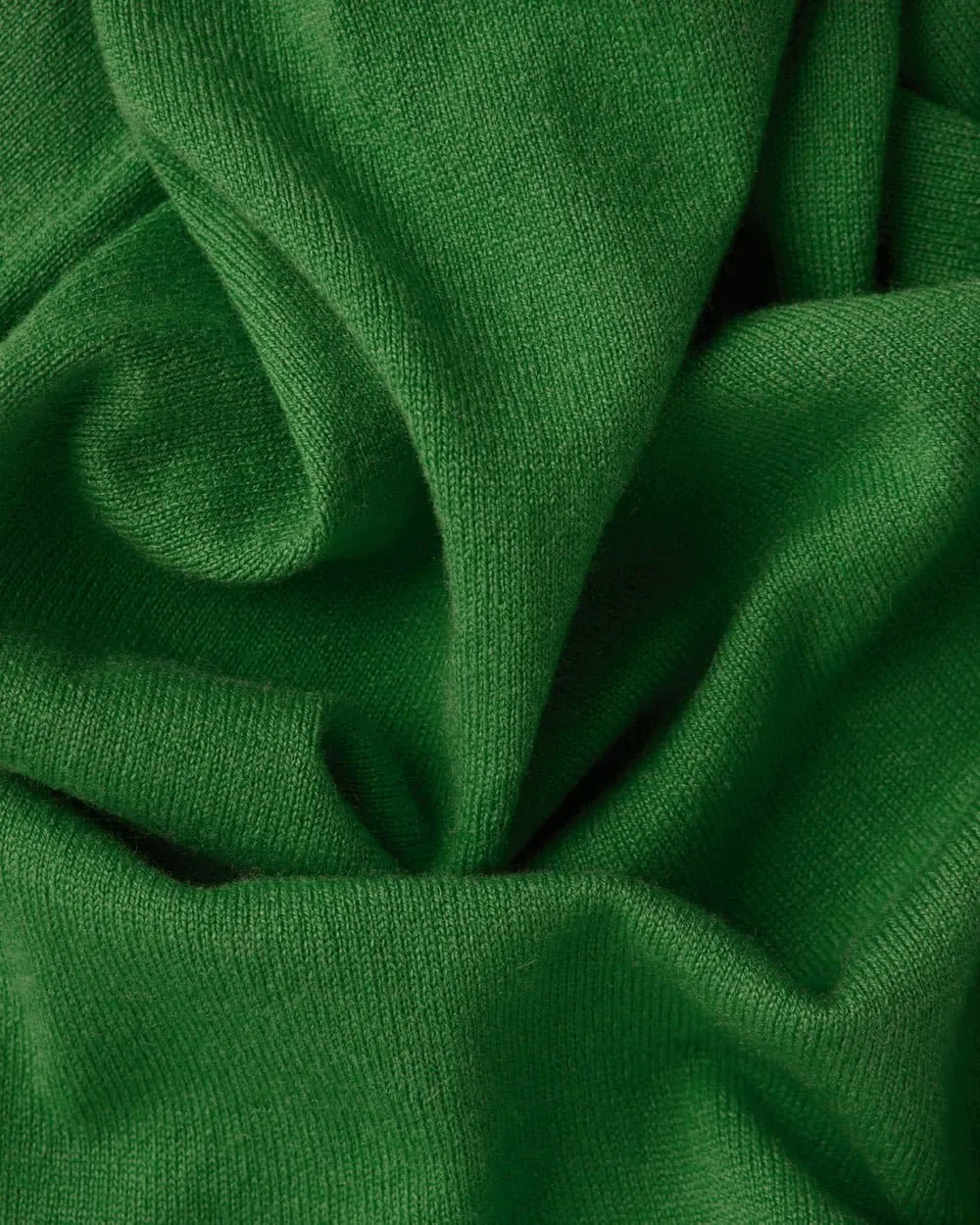 Pagoda Green V-Neck Cashmere Sweater