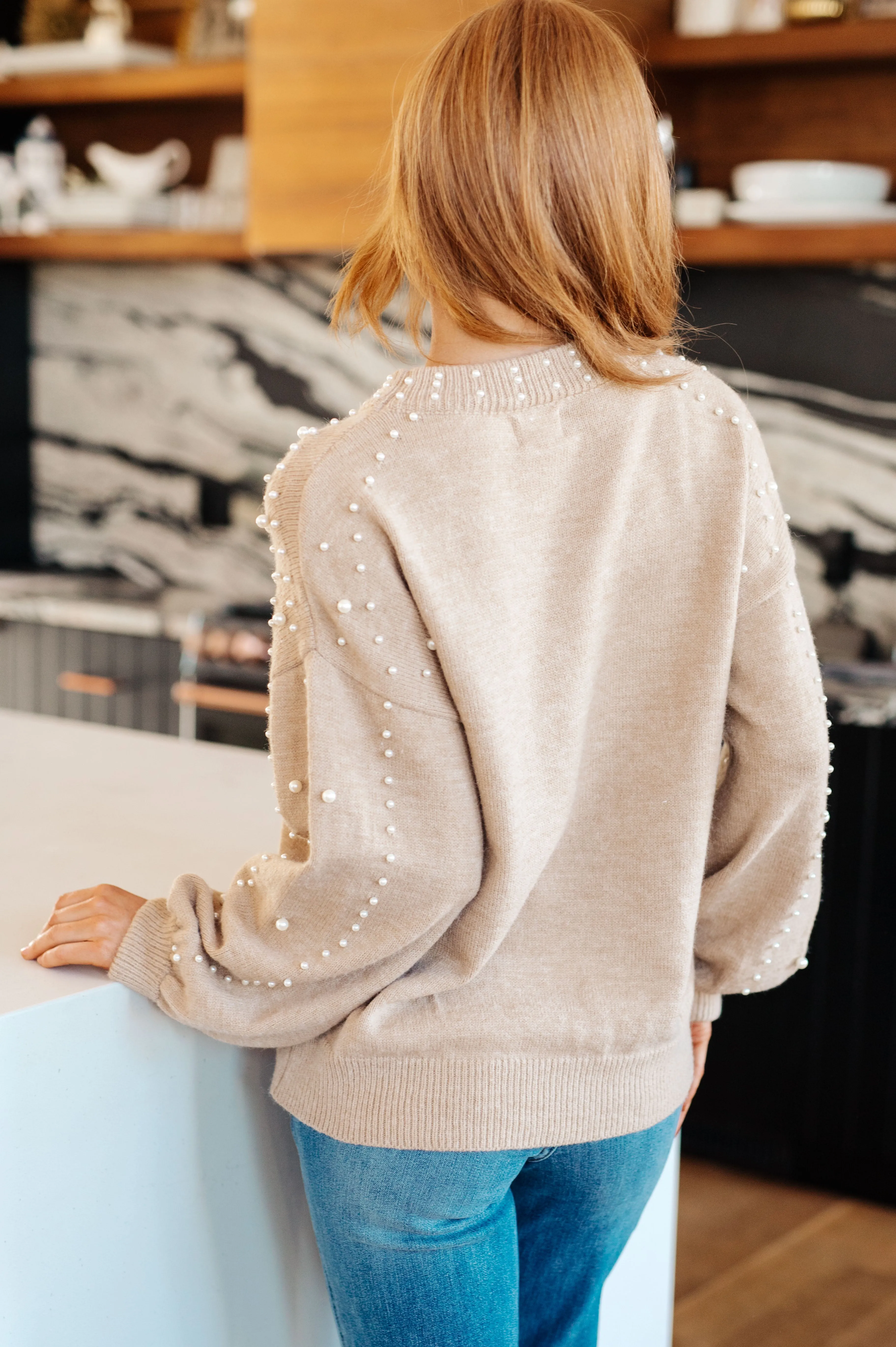 Paisley Pearl Accent Sweater