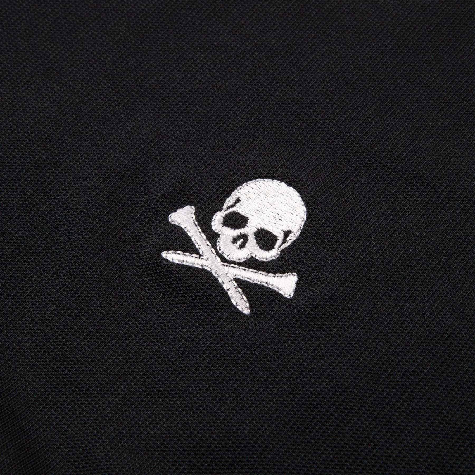 Performance Pique Skull & Tees Crew Neck Sweater Onyx - AW24