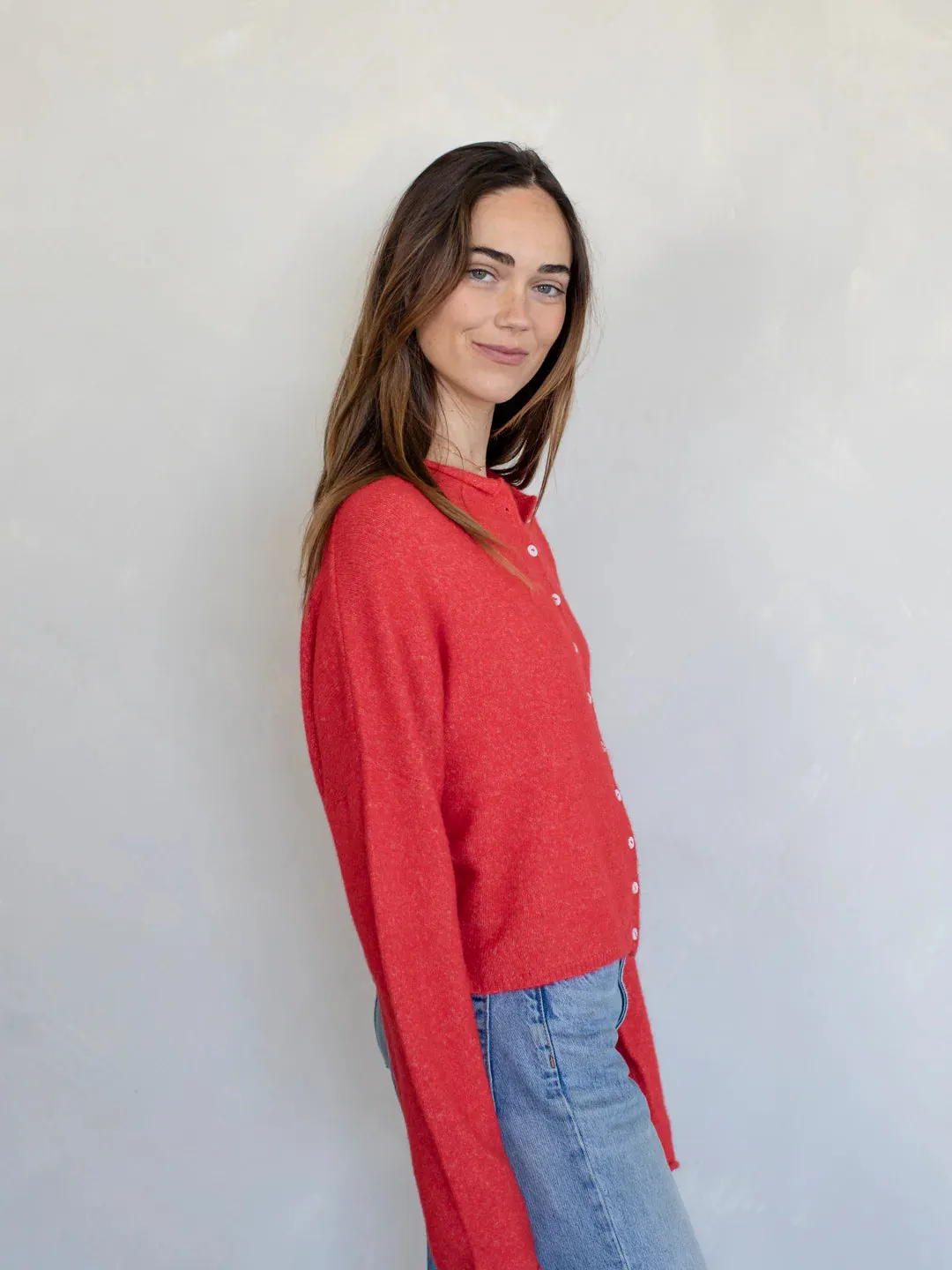 Piper Cardigan - Red