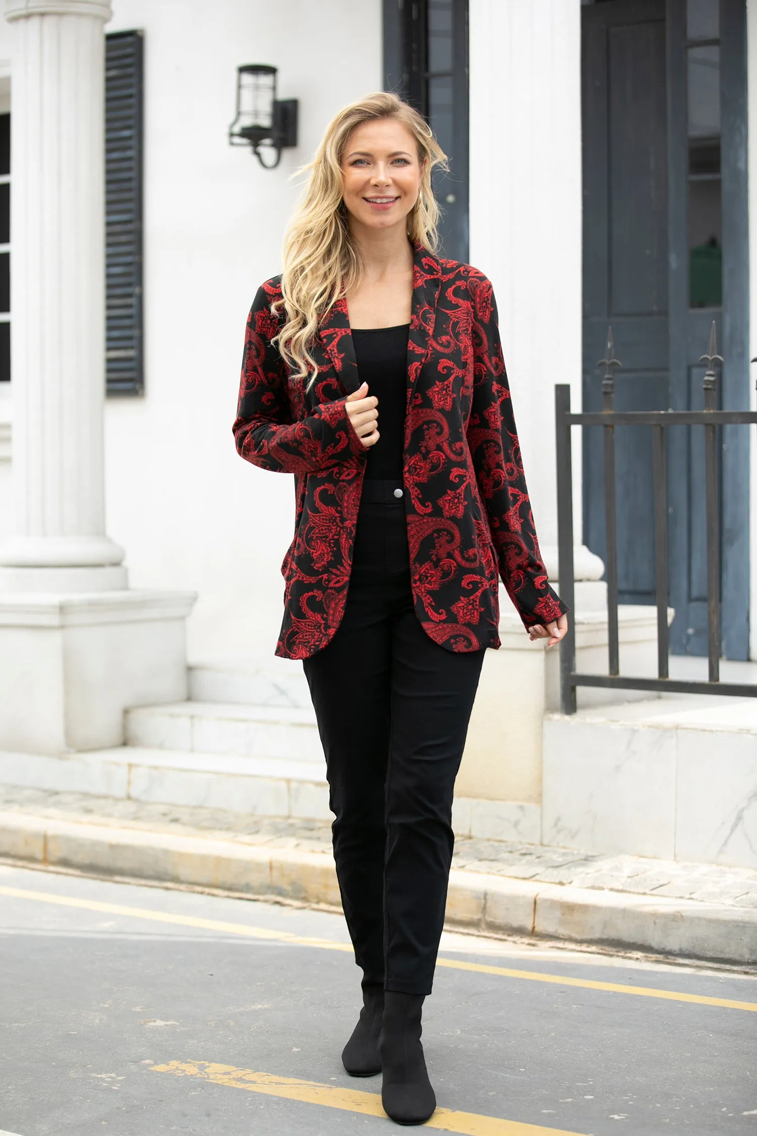 Printed Blazer