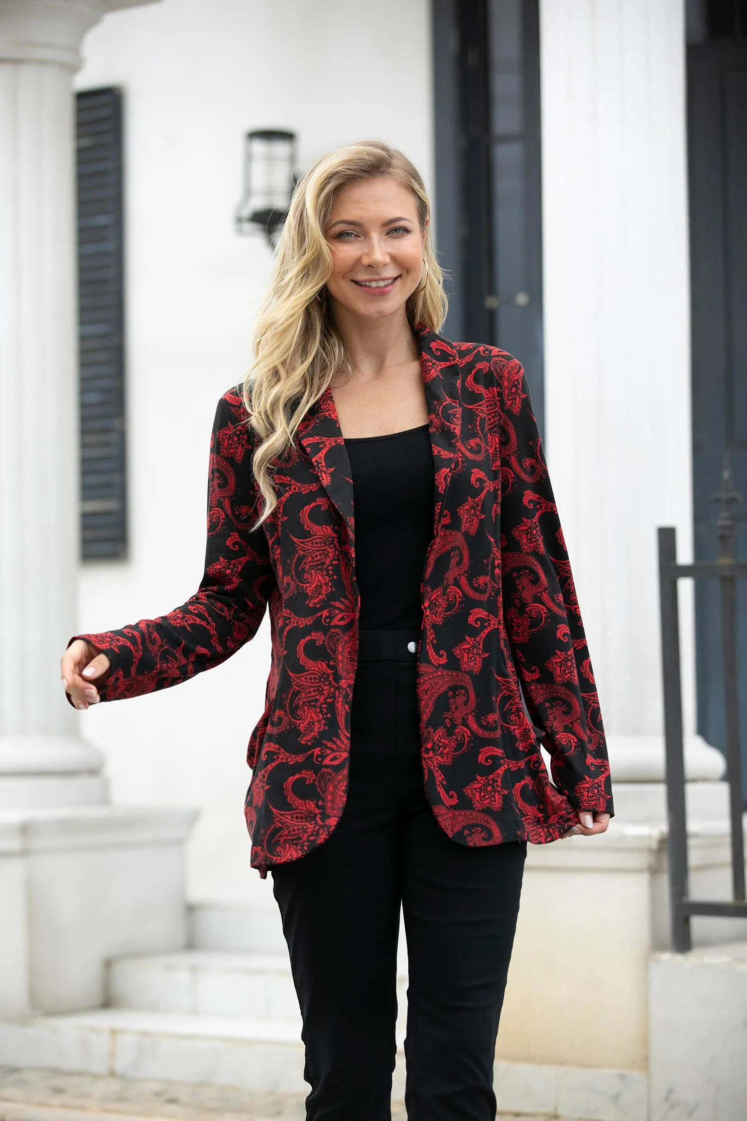 Printed Blazer