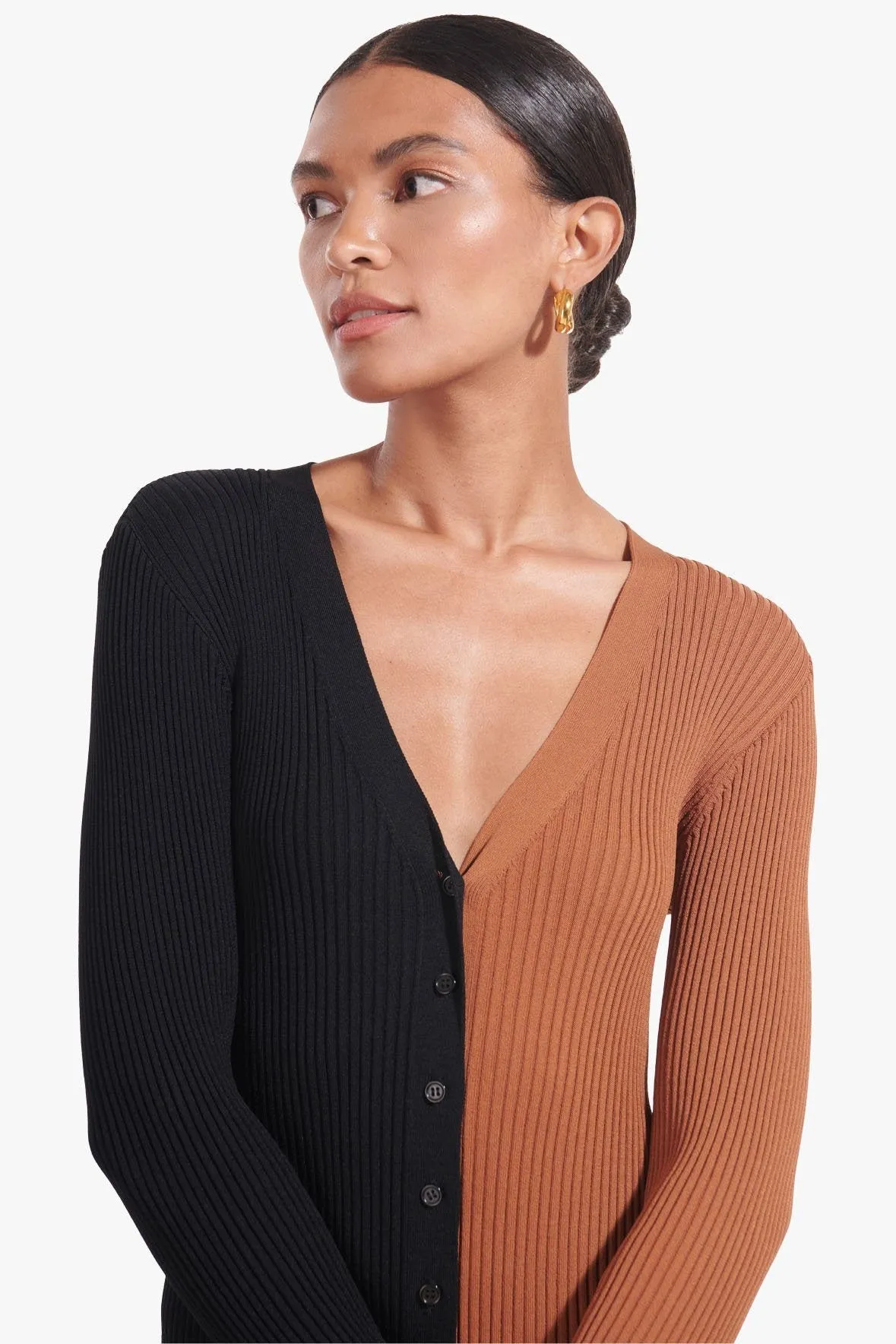 SHOKO SWEATER | TAN BLACK