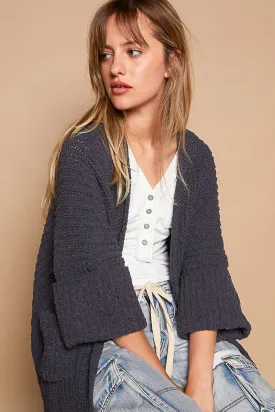 Solid Sweater Cardigan