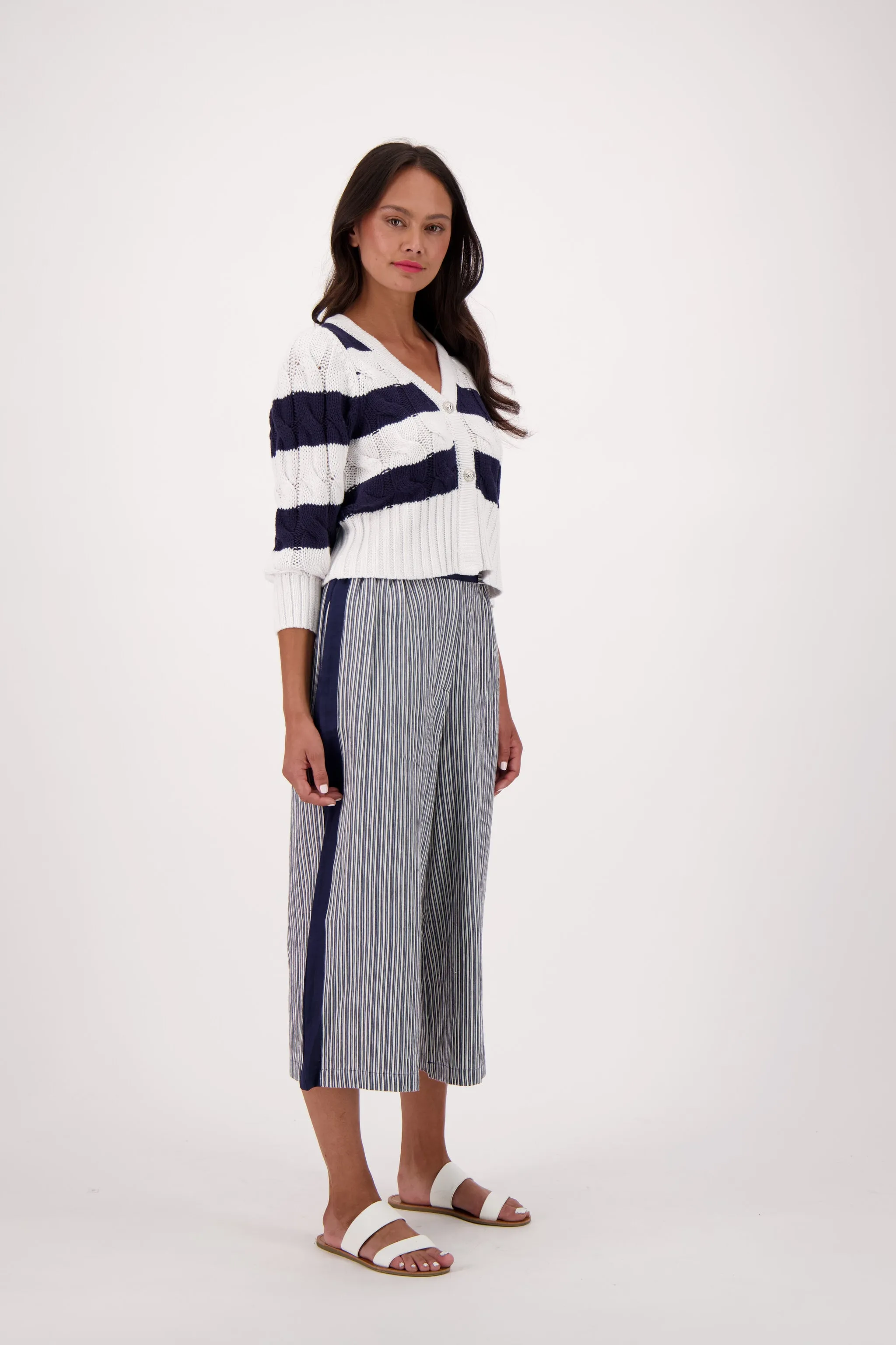 Striped Lightweight Cardigan