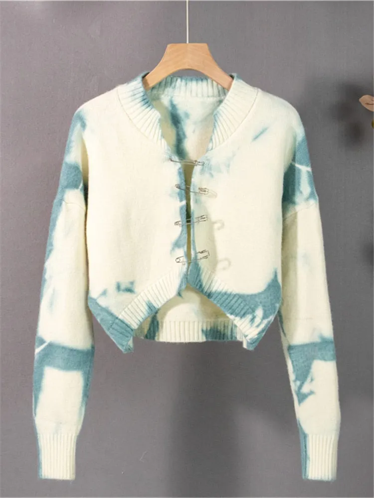 TEEK - Pinned Tie Dye Sweater