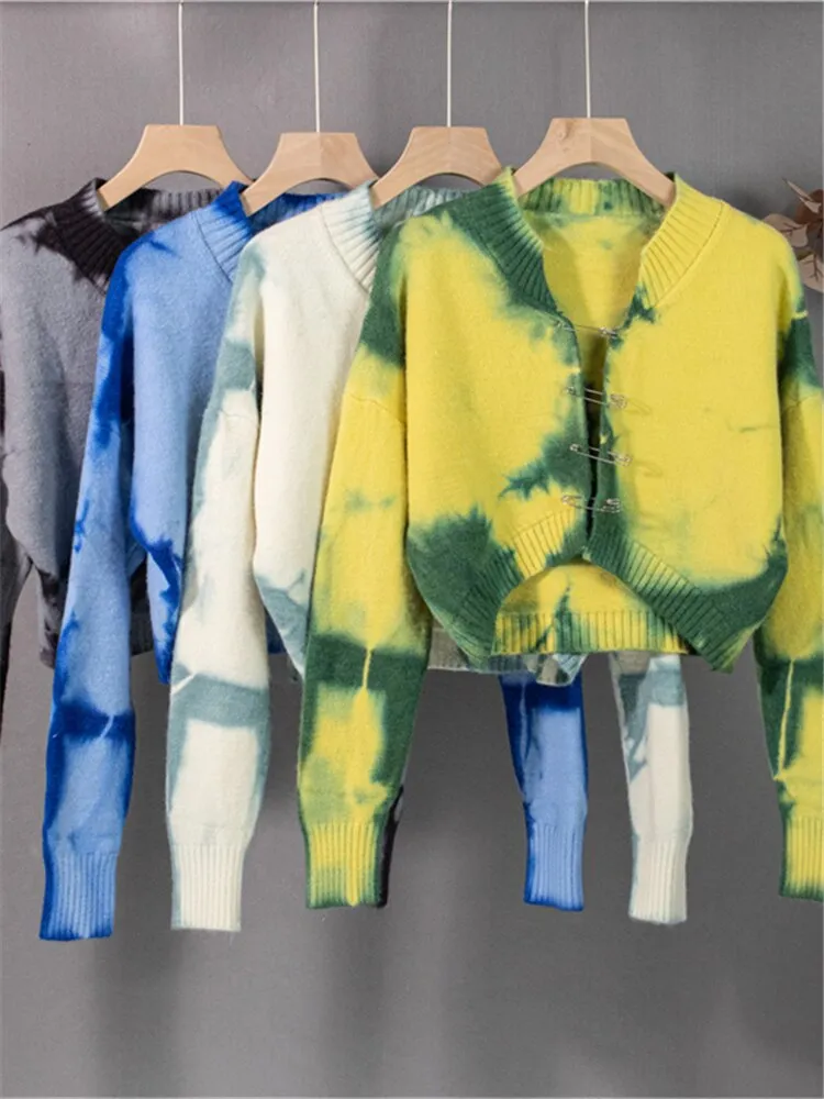 TEEK - Pinned Tie Dye Sweater