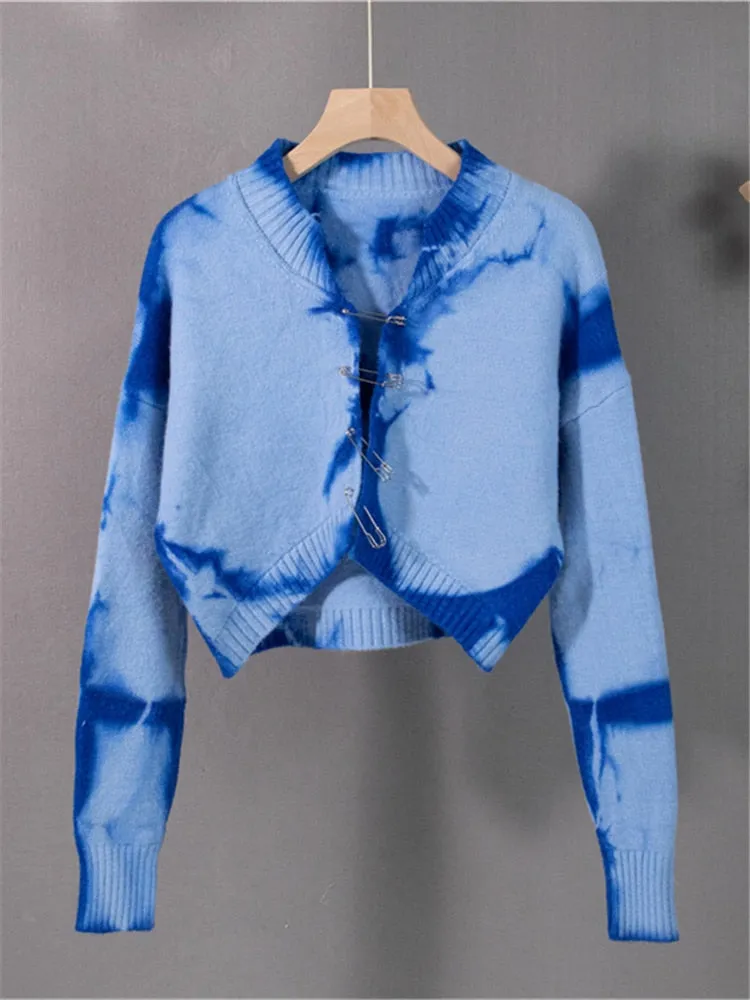 TEEK - Pinned Tie Dye Sweater