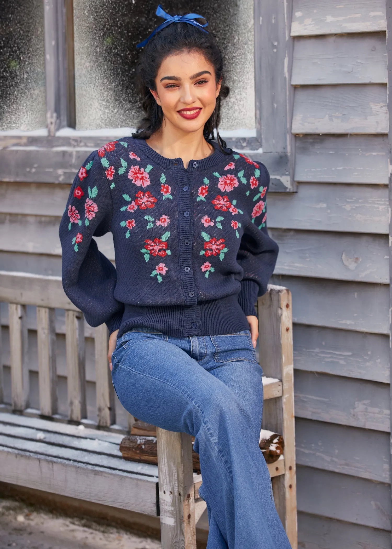 Timeless Tapestry Jacquard Cardigan