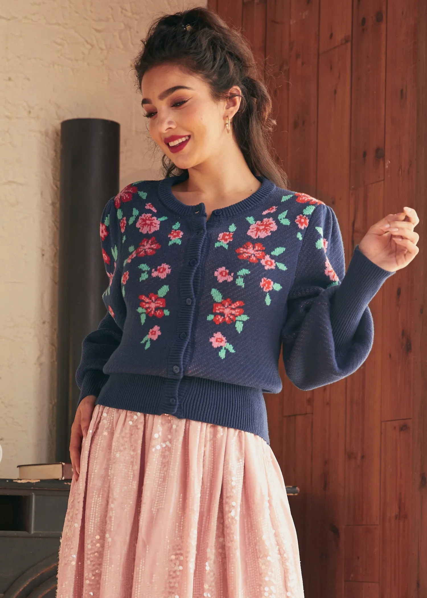 Timeless Tapestry Jacquard Cardigan